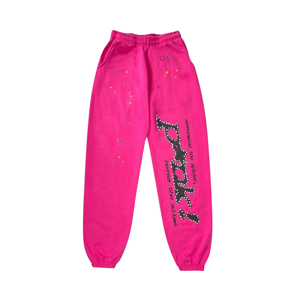 Sp5der P*nk Sweatpants Pink