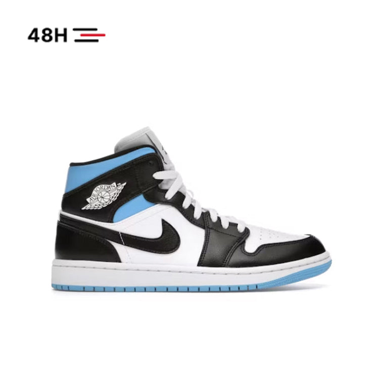 Nike Air Jordan 1 Mid University Black White (W)