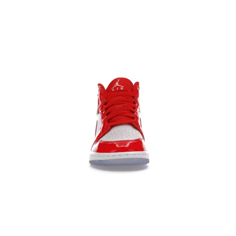 Nike Air Jordan 1 Mid Barcelona Sweater Red Patent GS