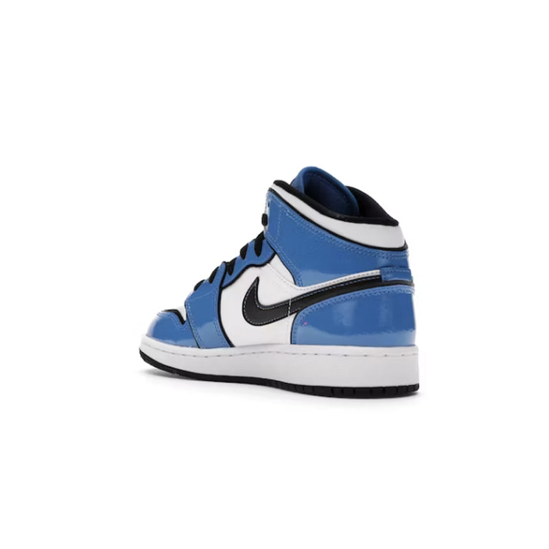 Nike Air Jordan 1 Mid Signal Blue (GS)