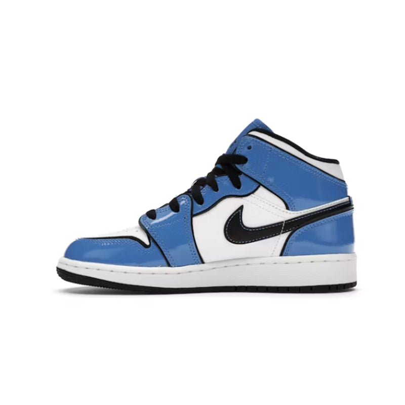 Nike Air Jordan 1 Mid Signal Blue (GS)