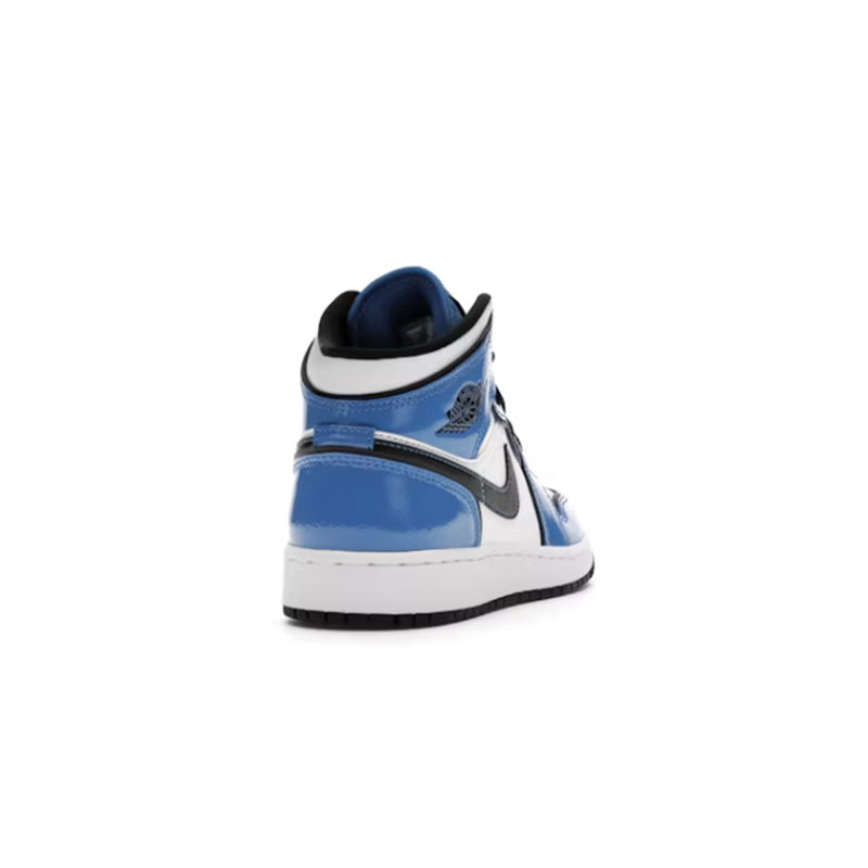 Nike Air Jordan 1 Mid Signal Blue (GS)