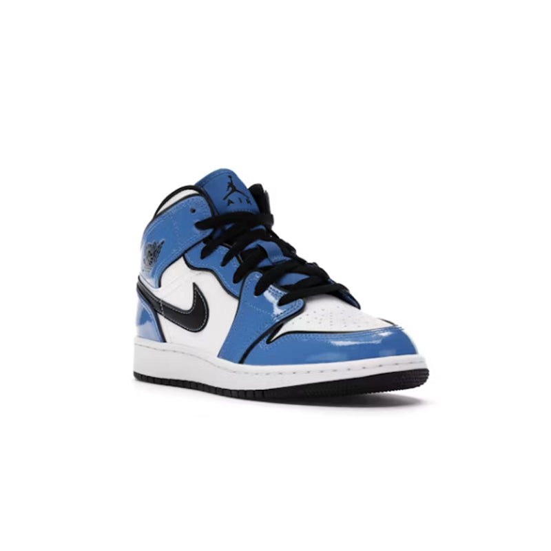 Nike Air Jordan 1 Mid Signal Blue (GS)