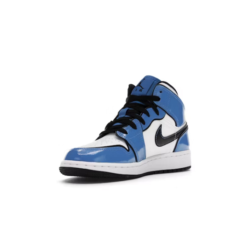 Nike Air Jordan 1 Mid Signal Blue (GS)