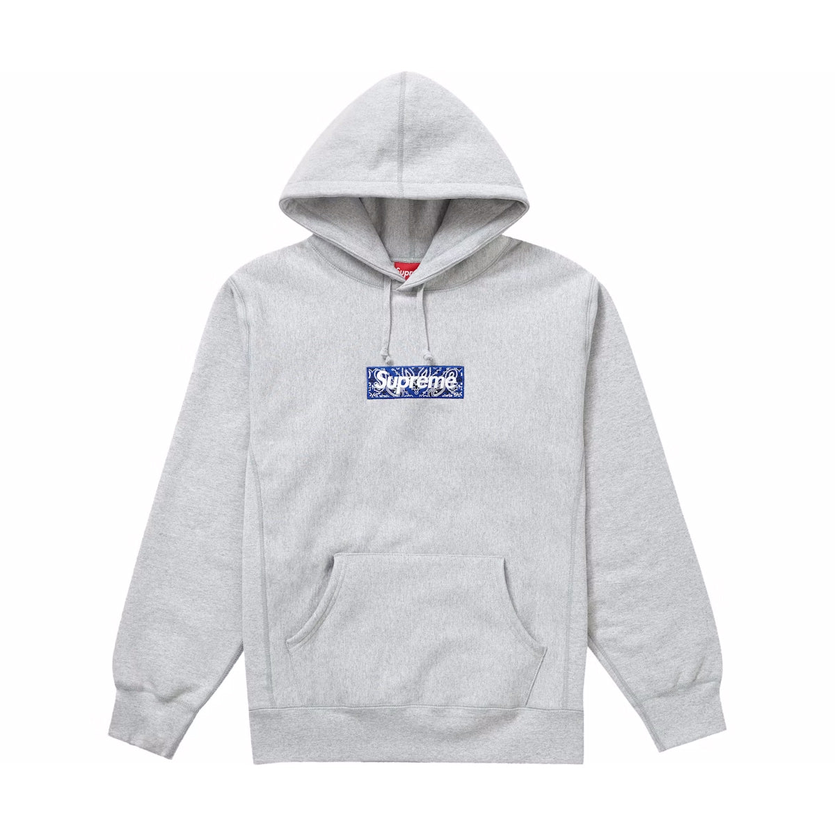 Supreme Bandana Box Logo Hoodie Grey (FW19)
