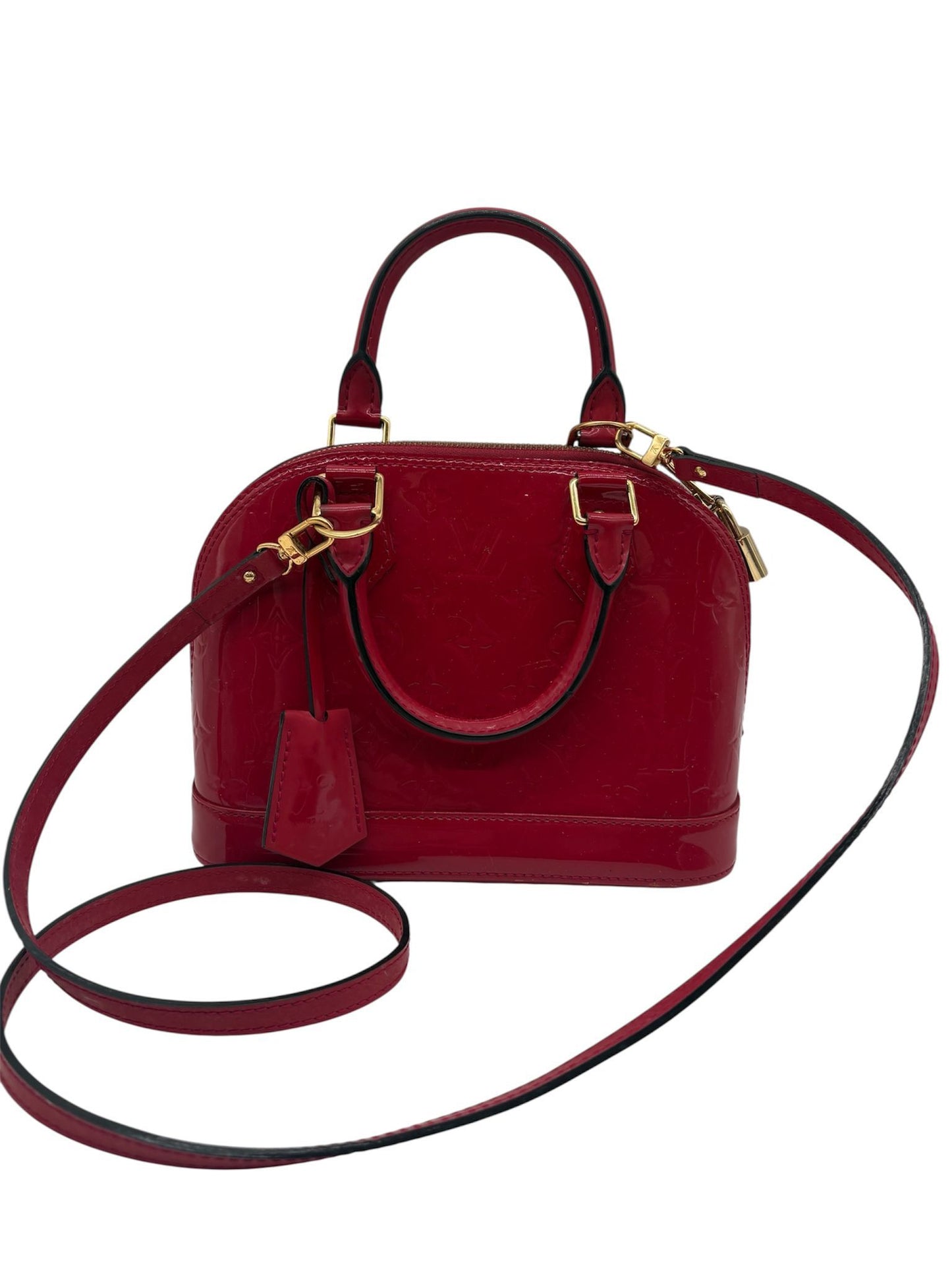 Vintage Louis Vuitton Alma Vernis BB Red