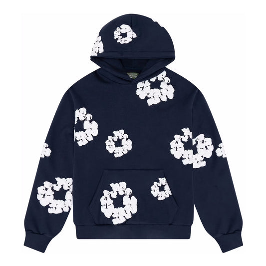 Denim Tears The Cotton Wreath Hoodie Navy