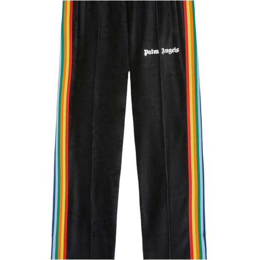 Palm Angels Trackpants Schwarz Rainbow