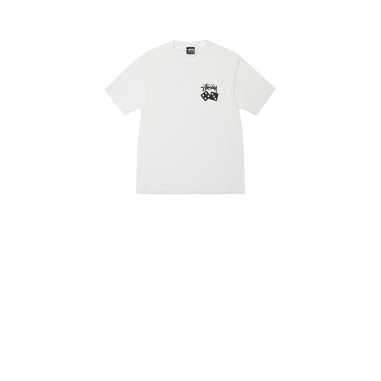 Stussy Pigment Dyed Dice T-Shirt White