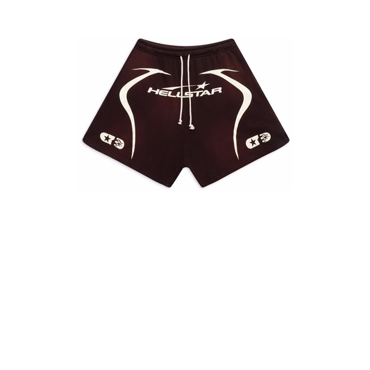 Hellstar Flame Shorts Brown/White