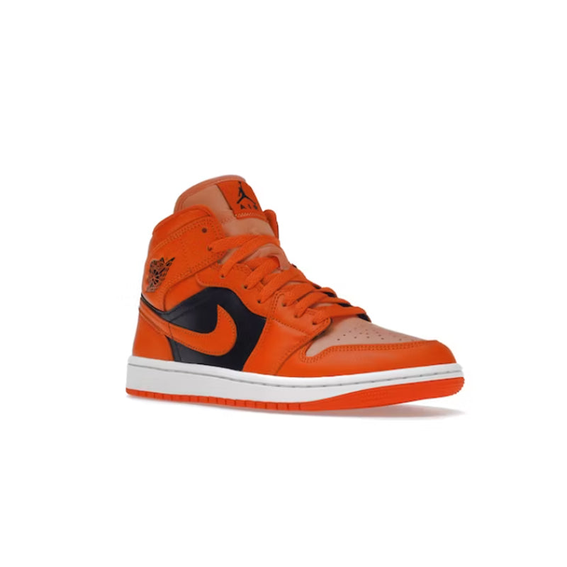 Nike Air Jordan 1 Mid SE Rush Orange Crimson Bliss (W)