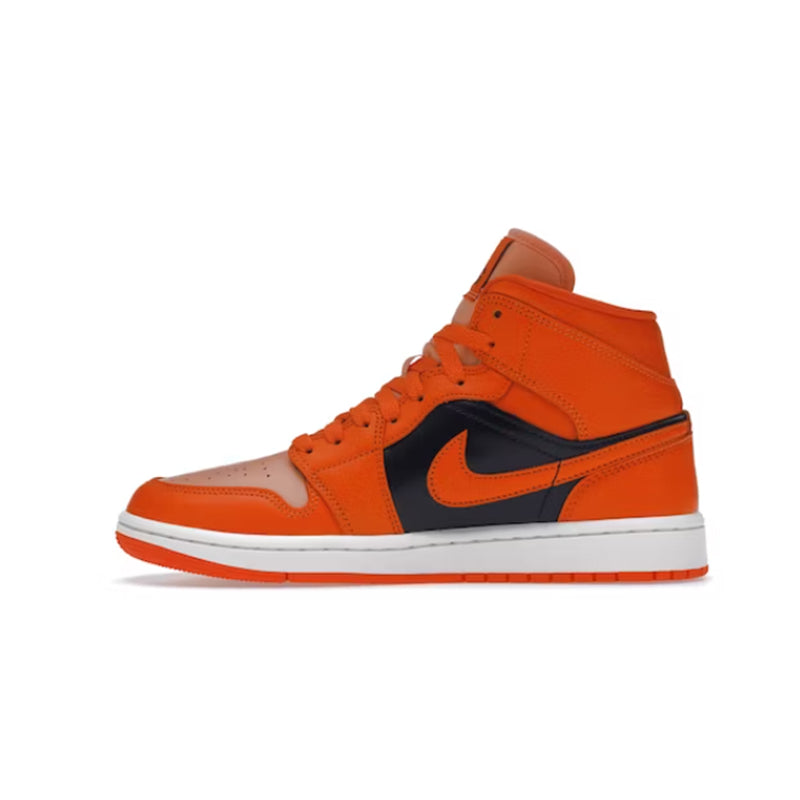 Nike Air Jordan 1 Mid SE Rush Orange Crimson Bliss (W)