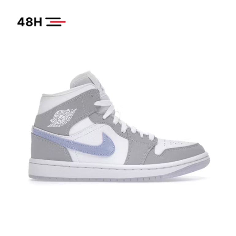 Nike Air Jordan 1 Mid Wolf Grey Aluminum (W)