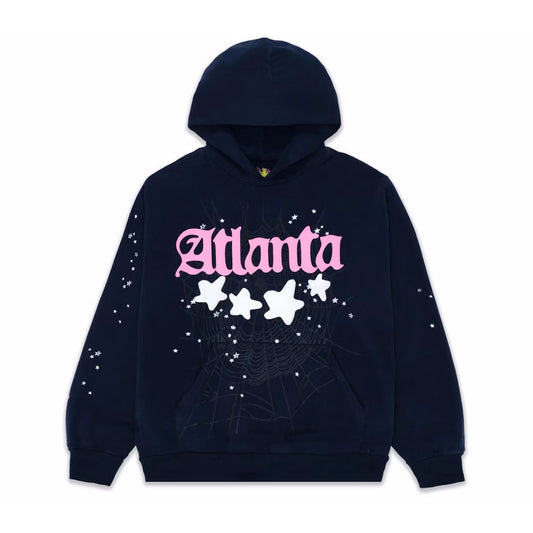 Sp5der Atlanta Hoodie Navy