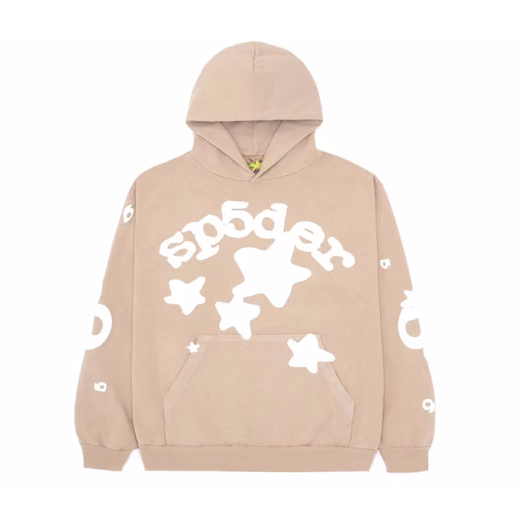 Sp5der Beluga Hoodie Sand