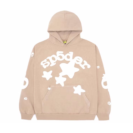 Sp5der Beluga Hoodie Sand