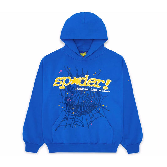 Sp5der TC Hoodie Blue