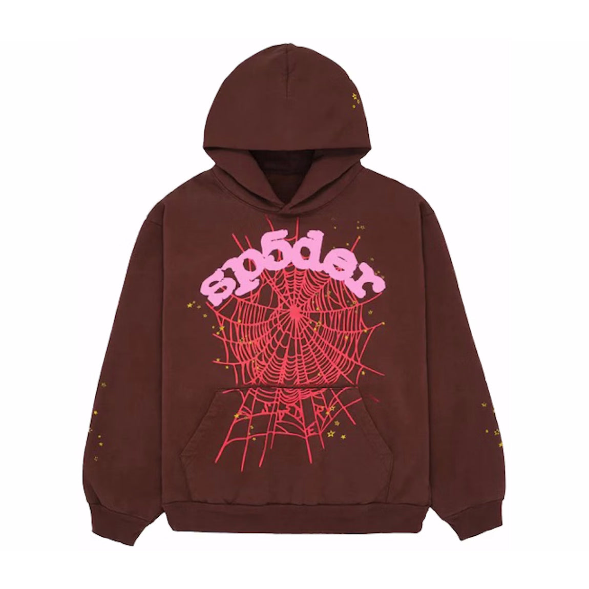 Sp5der Web Hoodie Brown