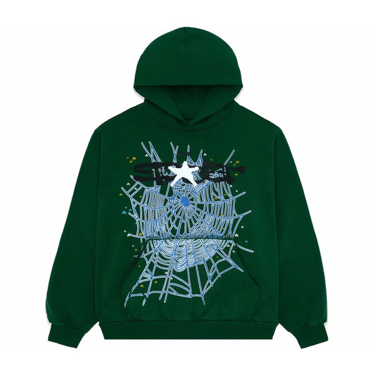 Sp5der Web Hoodie Hunter Green
