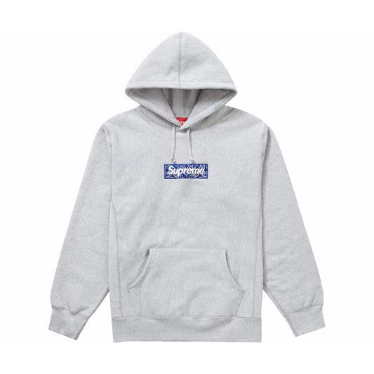Supreme Bandana Box Logo Hoodie Grey (FW19)