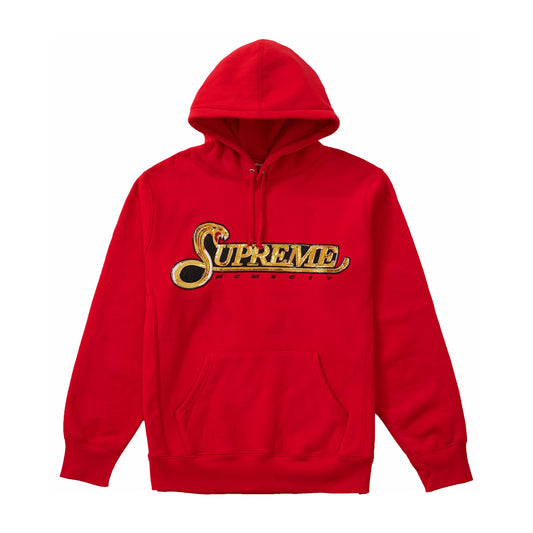 Supreme Sequin Viper Hoodie Red (FW19)