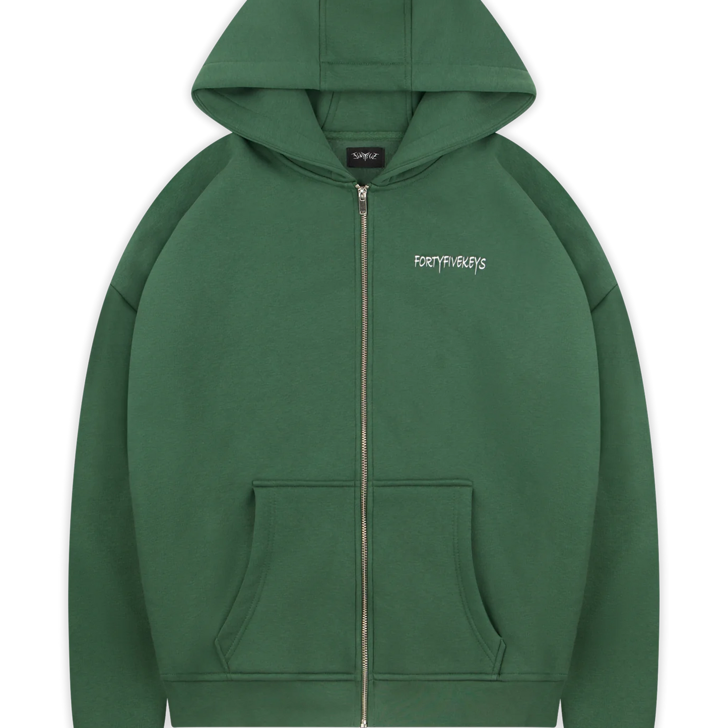 FortyFiveKeys Backprint Zip hoodie Green