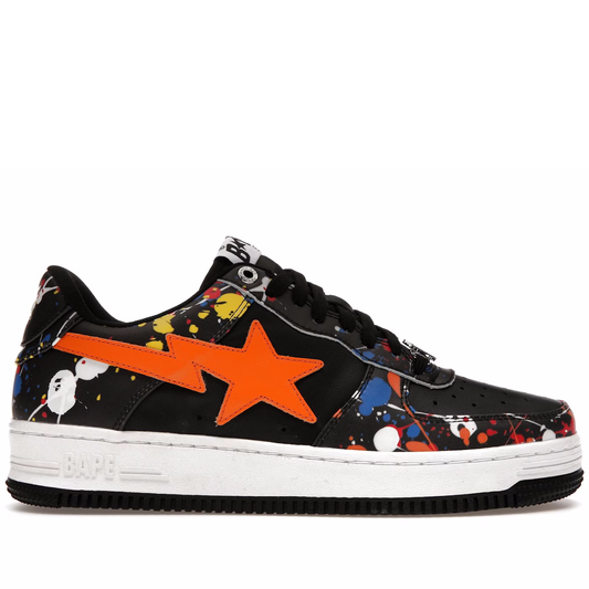 A Bathing Ape BAPE Sta Paint Splatter Schwarz