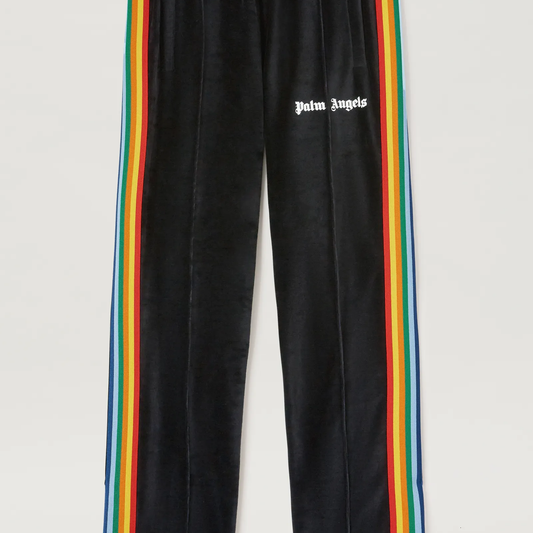 Palm Angels Trackpants Schwarz Rainbow