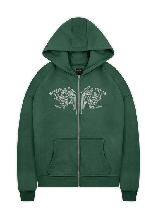 Zipper Hoodie 45Keys Dark Green