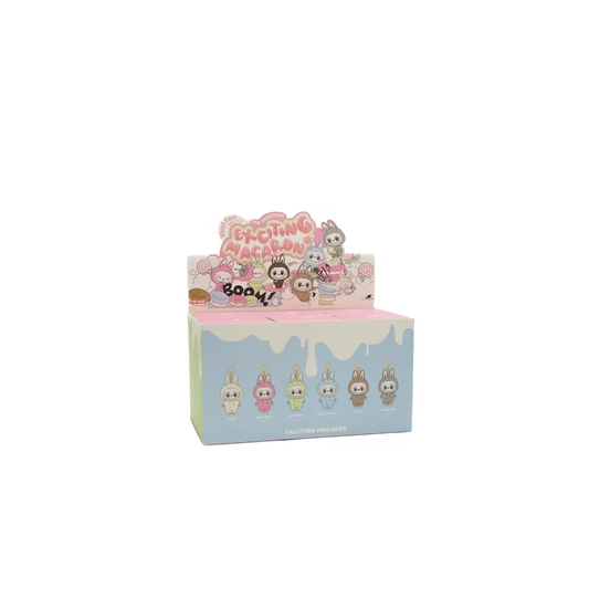 Pop Mart Labubu The Monsters Exciting Macarons Vinyl Face Sealed Case (6 Blind Boxes)