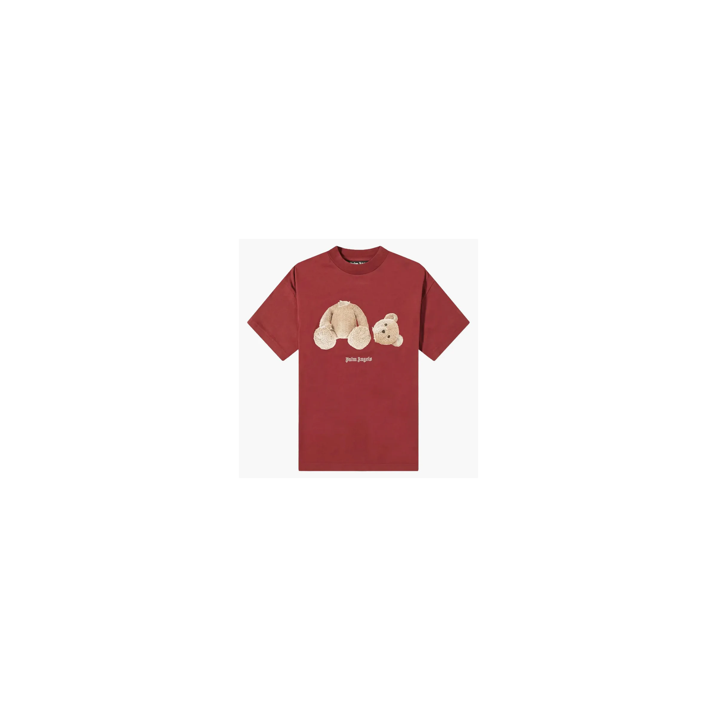 Palm Angels Teddybear Tshirt Burgundy