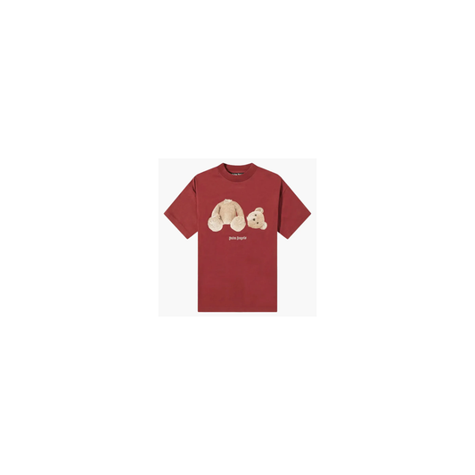 Palm Angels Teddybear Tshirt Burgundy