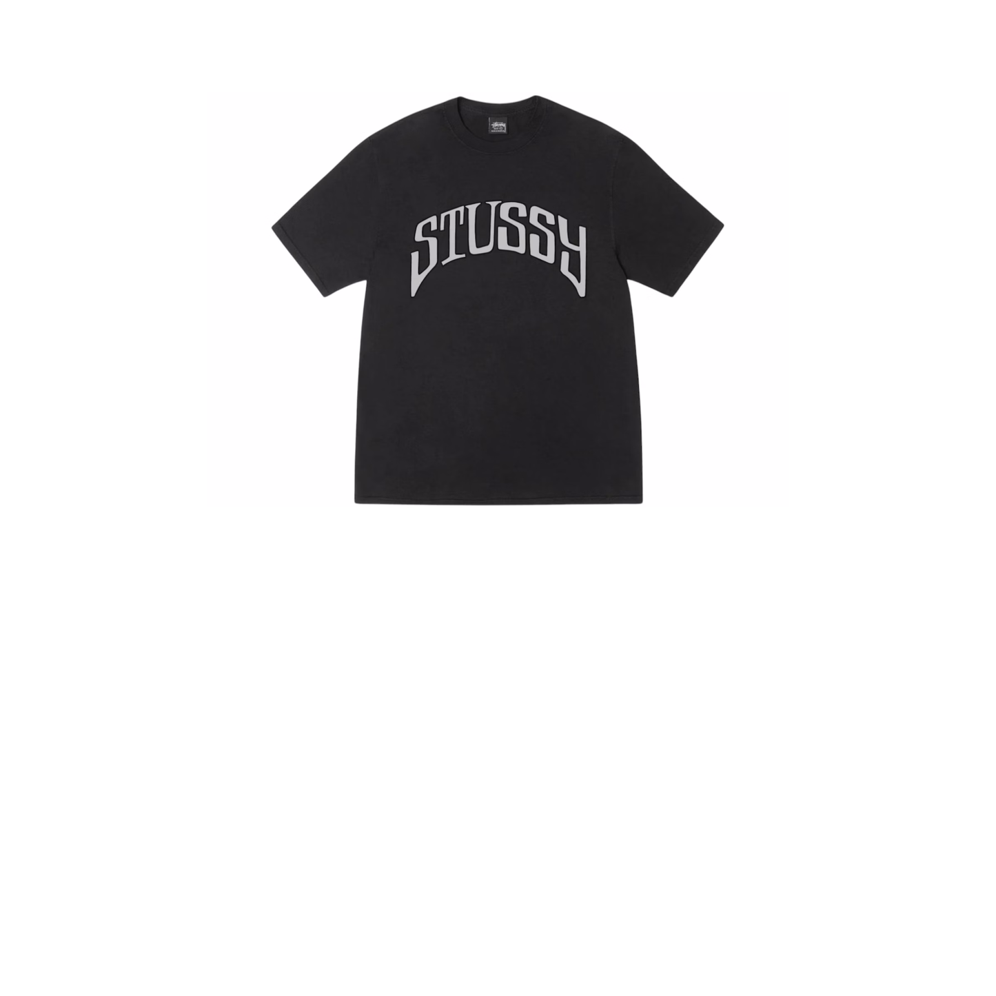 Stussy Pigment Dyed Arched Black T-Shirt